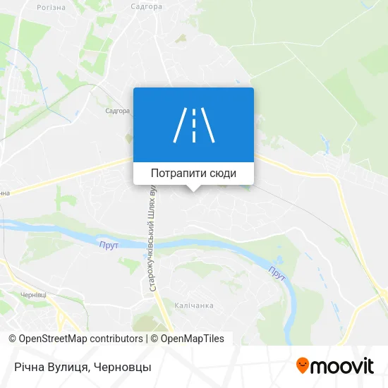 Карта Річна Вулиця