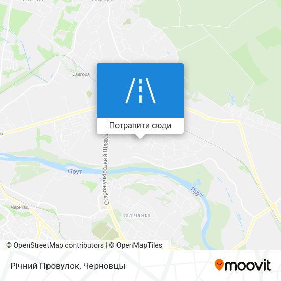 Карта Річний Провулок