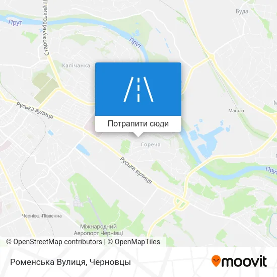 Карта Роменська Вулиця