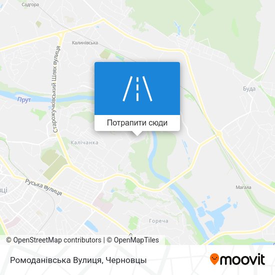 Карта Ромоданівська Вулиця