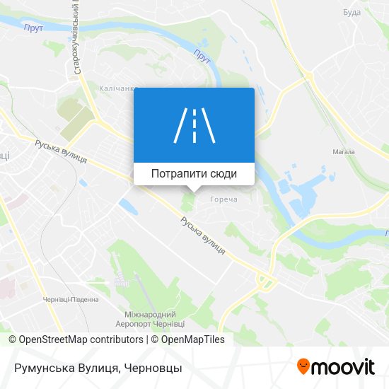Карта Румунська Вулиця