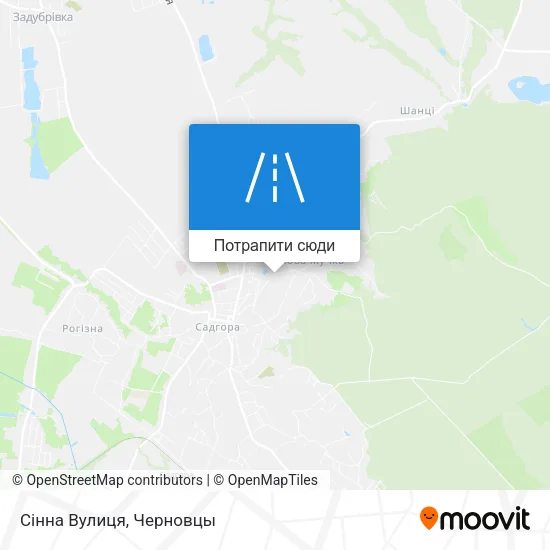 Карта Сінна Вулиця