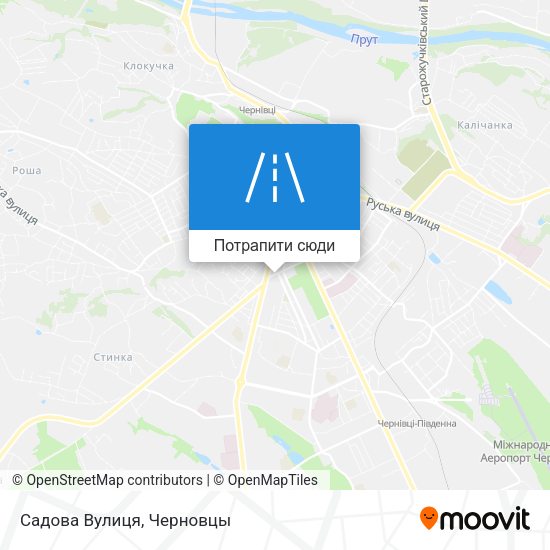 Карта Садова Вулиця