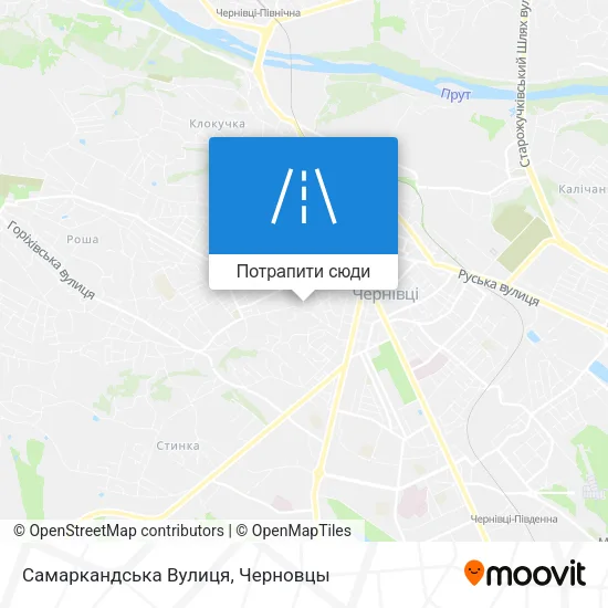 Карта Самаркандська Вулиця