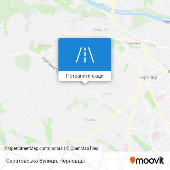 Карта Саратовська Вулиця