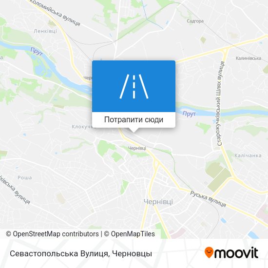 Карта Севастопольська Вулиця