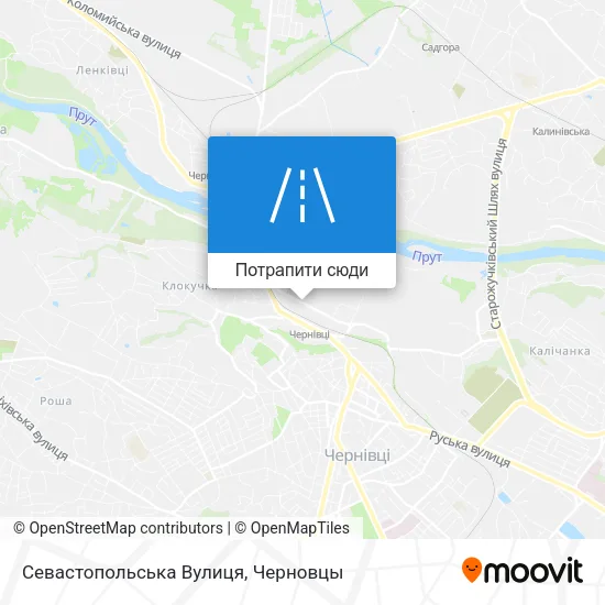 Карта Севастопольська Вулиця