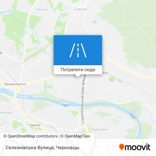 Карта Селезнівська Вулиця