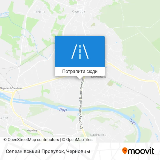 Карта Селезнівський Провулок