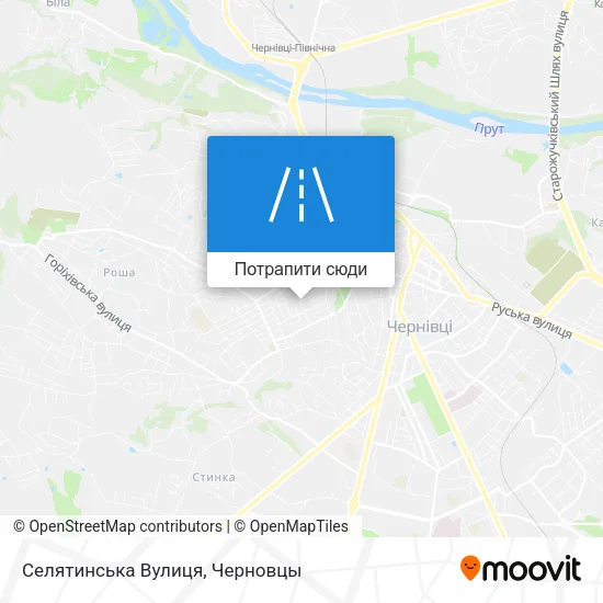 Карта Селятинська Вулиця