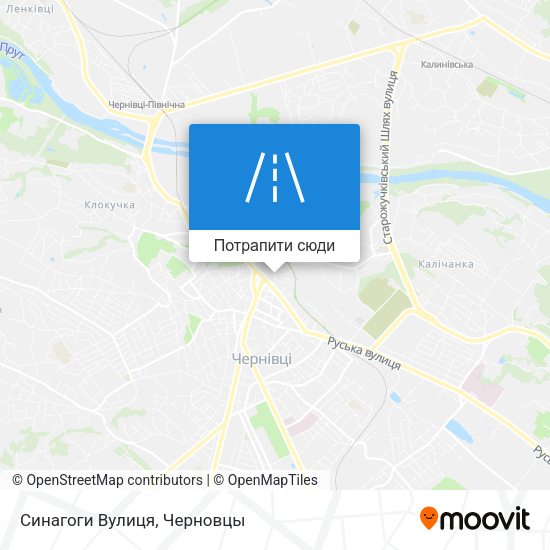 Карта Синагоги Вулиця