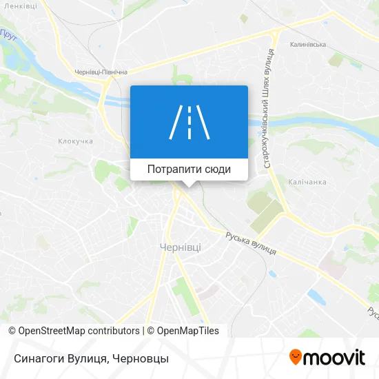 Карта Синагоги Вулиця