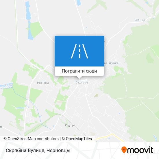 Карта Скрябіна Вулиця