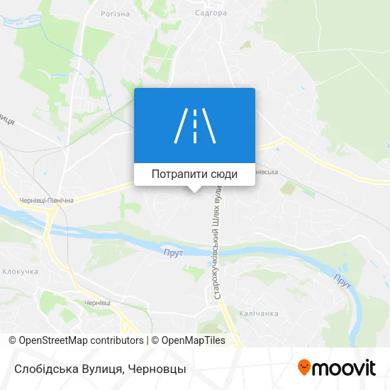 Карта Слобідська Вулиця