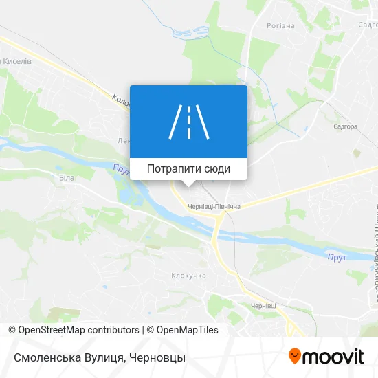 Карта Смоленська Вулиця
