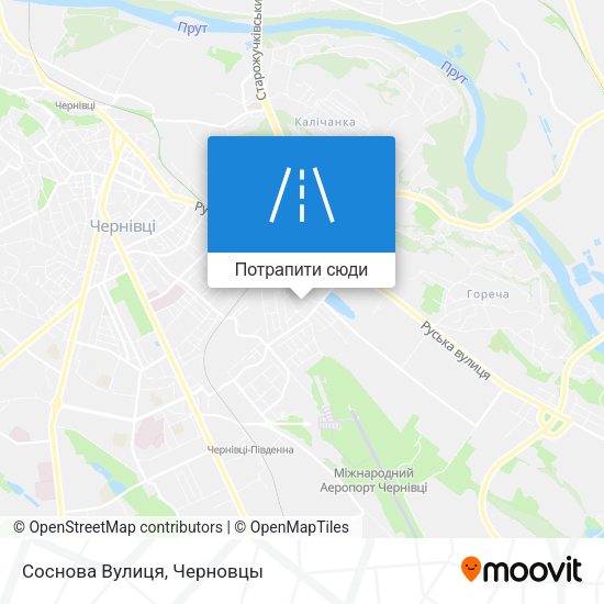 Карта Соснова Вулиця