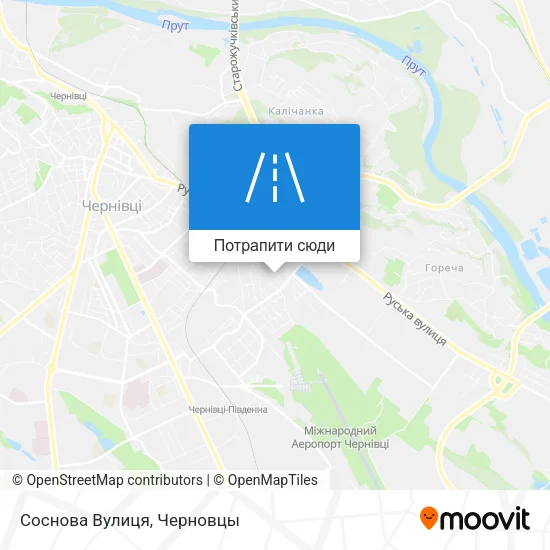 Карта Соснова Вулиця