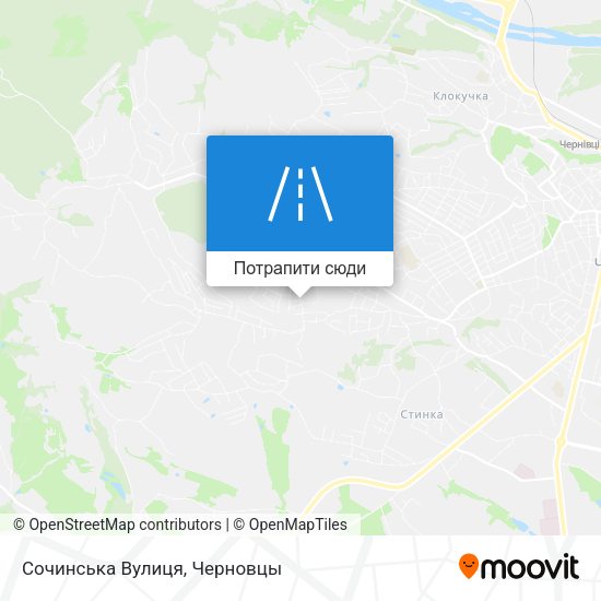 Карта Сочинська Вулиця