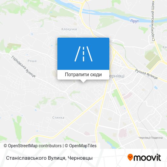 Карта Станіславського Вулиця