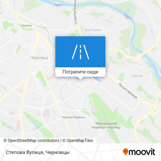 Карта Степова Вулиця