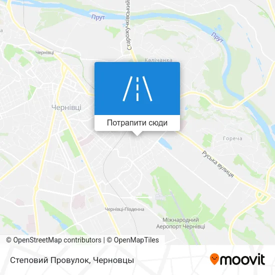 Карта Степовий Провулок