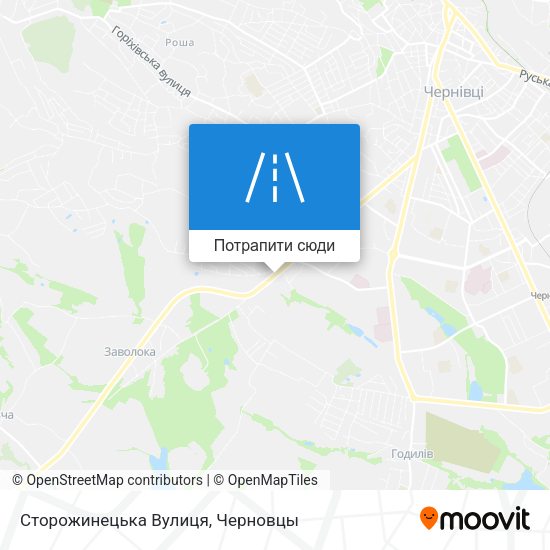 Карта Сторожинецька Вулиця