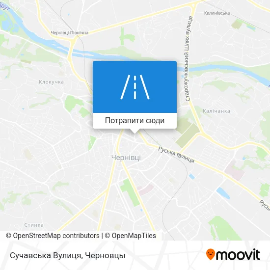 Карта Сучавська Вулиця