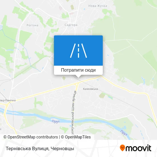 Карта Тернівська Вулиця