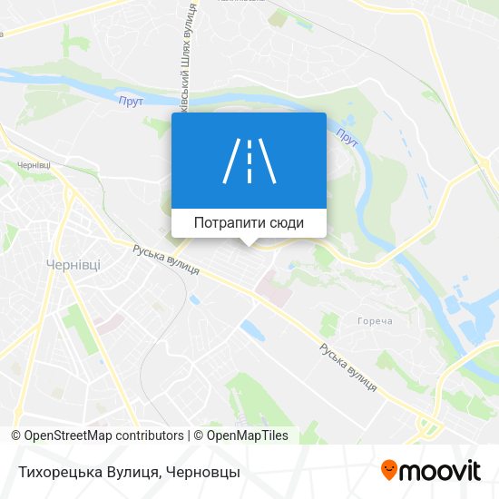 Карта Тихорецька Вулиця