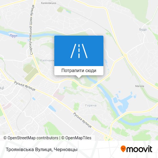 Карта Троянівська Вулиця