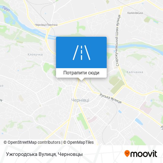 Карта Ужгородська Вулиця