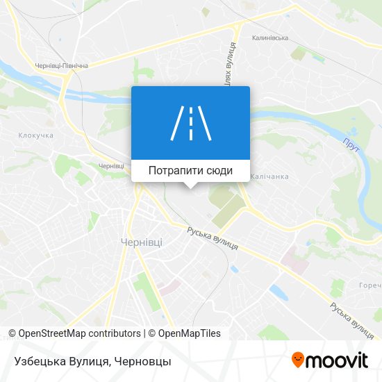 Карта Узбецька Вулиця