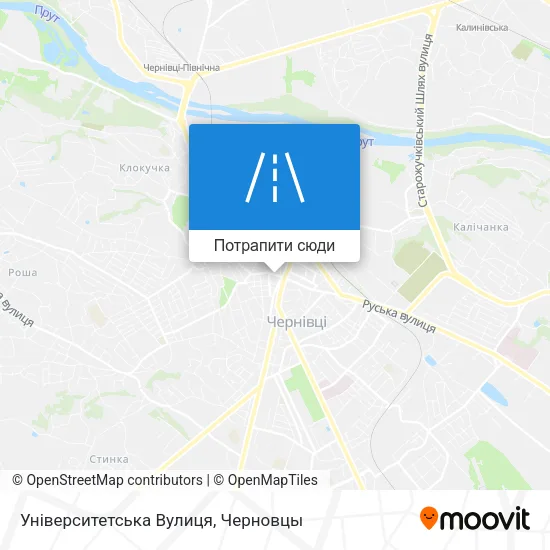 Карта Університетська Вулиця