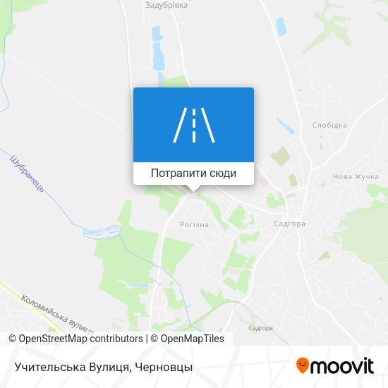 Карта Учительська Вулиця
