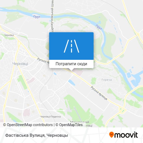 Карта Фастівська Вулиця