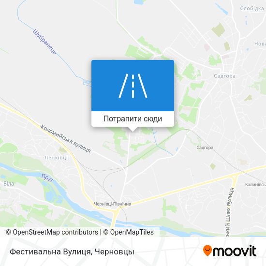 Карта Фестивальна Вулиця