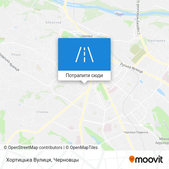 Карта Хортицька Вулиця