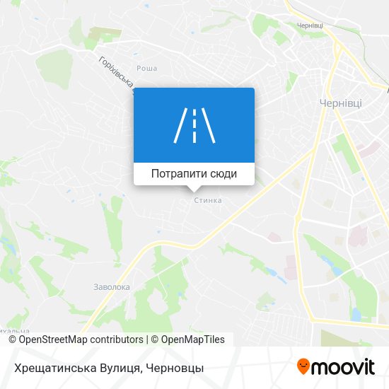 Карта Хрещатинська Вулиця