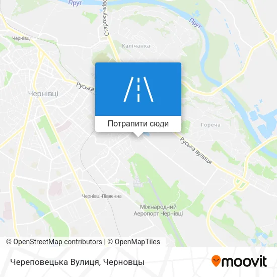 Карта Череповецька Вулиця