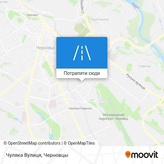 Карта Чуляка Вулиця
