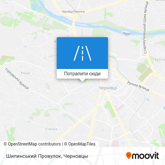 Карта Шипинський Провулок