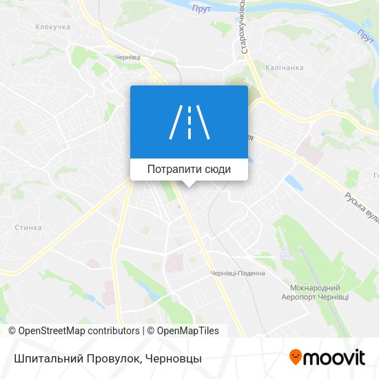 Карта Шпитальний Провулок