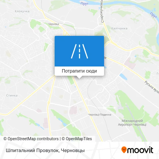 Карта Шпитальний Провулок