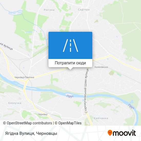 Карта Ягідна Вулиця