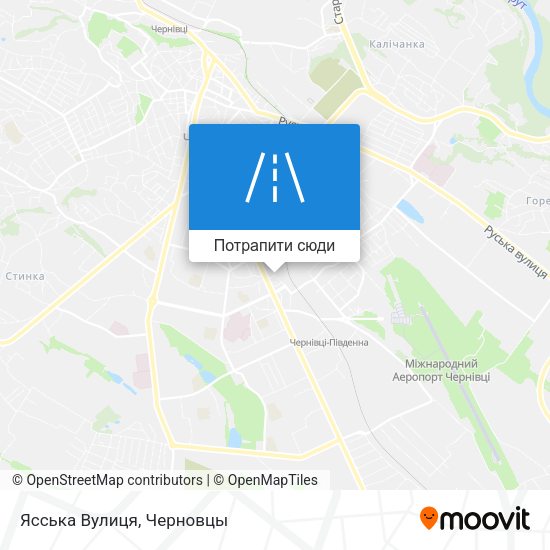 Карта Ясська Вулиця
