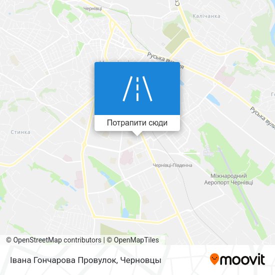 Карта Івана Гончарова Провулок