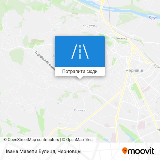 Карта Івана Мазепи Вулиця