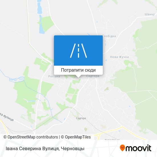 Карта Івана Северина Вулиця
