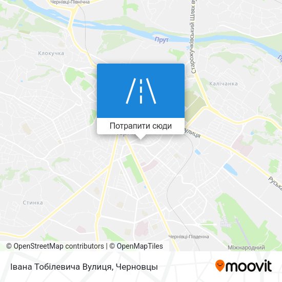 Карта Івана Тобілевича Вулиця
