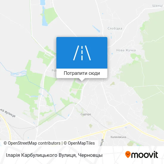 Карта Іларія Карбулицького Вулиця